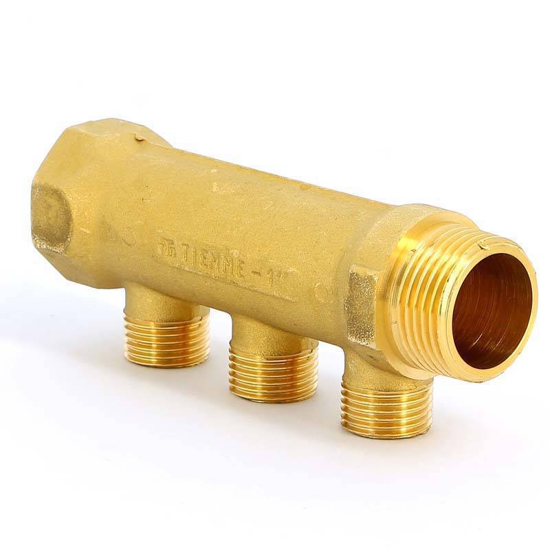 Коллектор проходной Tiemme 3 выхода 1 x 1/2 HP-HP 36 мм 1910007