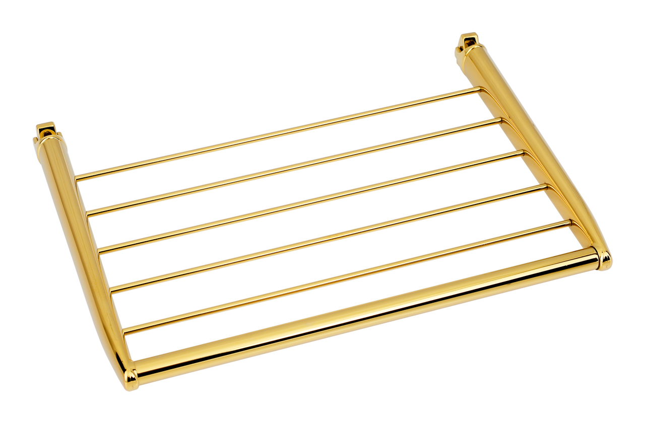 Полка для полотенцесушителя Сунержа прямая золото глянцевое 03-2006-0370