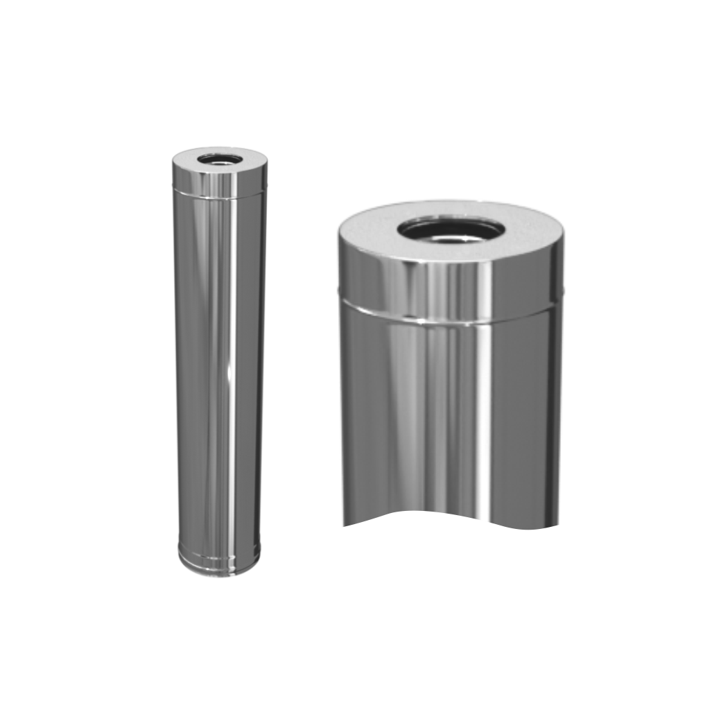 Труба-сэндвич Теплов и Сухов 1 м Ø150/210 мм AISI 304 0.8 мм нерж/ceramics 00-00000408