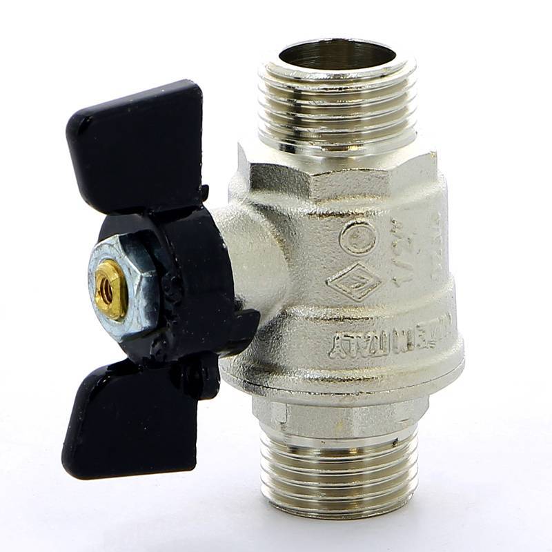 Кран шаровой Bugatti Oregon 1/2 НН бабочка полнопроходной 03270022