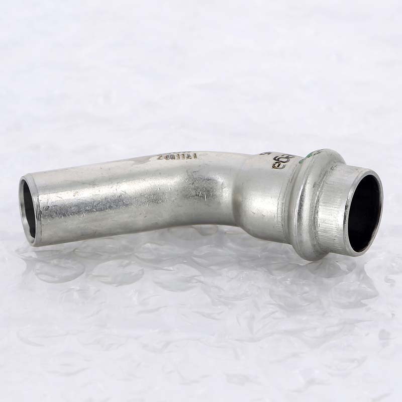 Угол-вставка 45° пресс Viega Sanpress Inox 15 мм нержавеющая сталь 435387