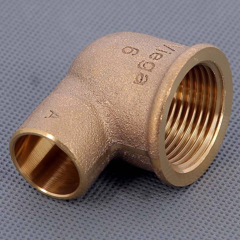 Угол 90° бронзовый Viega 94090G пайка-ВР 22x1 113865