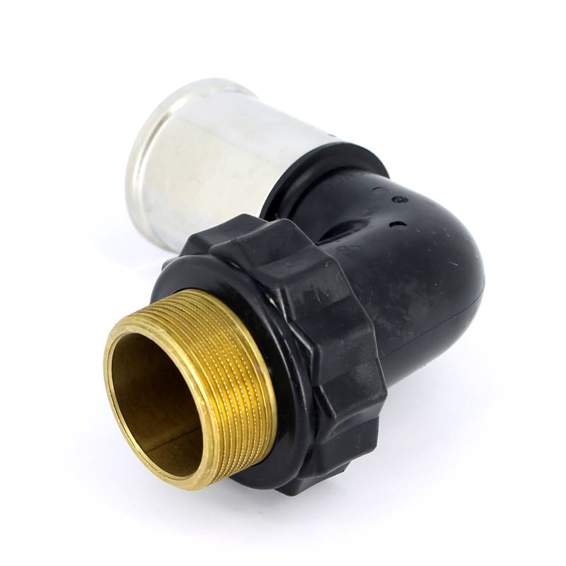 Угольник 90° пресс с наружной резьбой HENCO PVDF 63x2 5PK-6310