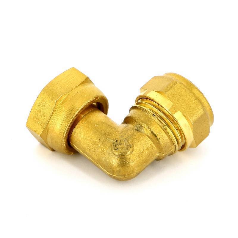 Угол обжимной Tiemme 15 мм x 1/2 с накидной гайкой 1100101