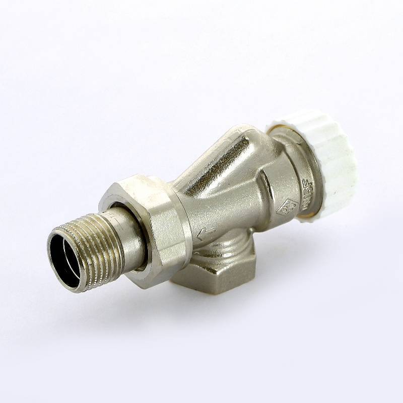 Вентиль термостатический Uni-Fitt угловой-осевой HB 1/2 никелированный 163N2000