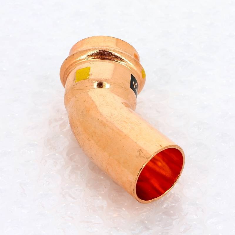 Угольник пресс 45° Viega Profipress G 28 мм медь однораструбный 345709