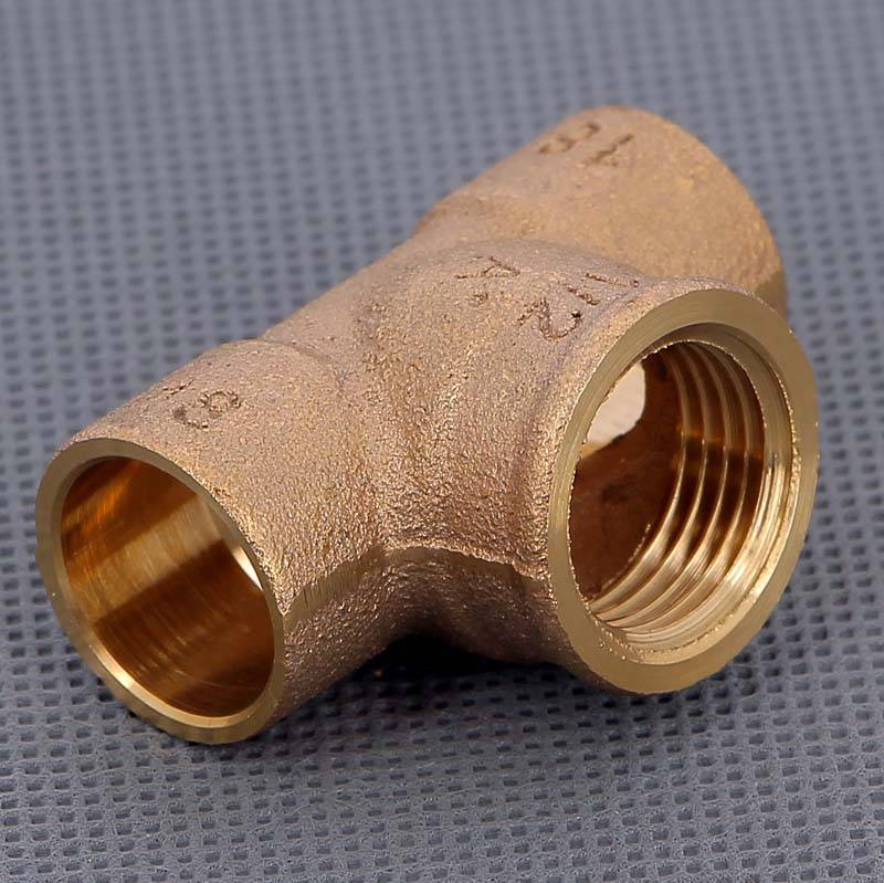 Тройник бронзовый под пайку Viega 18х1/2 ВР 103767