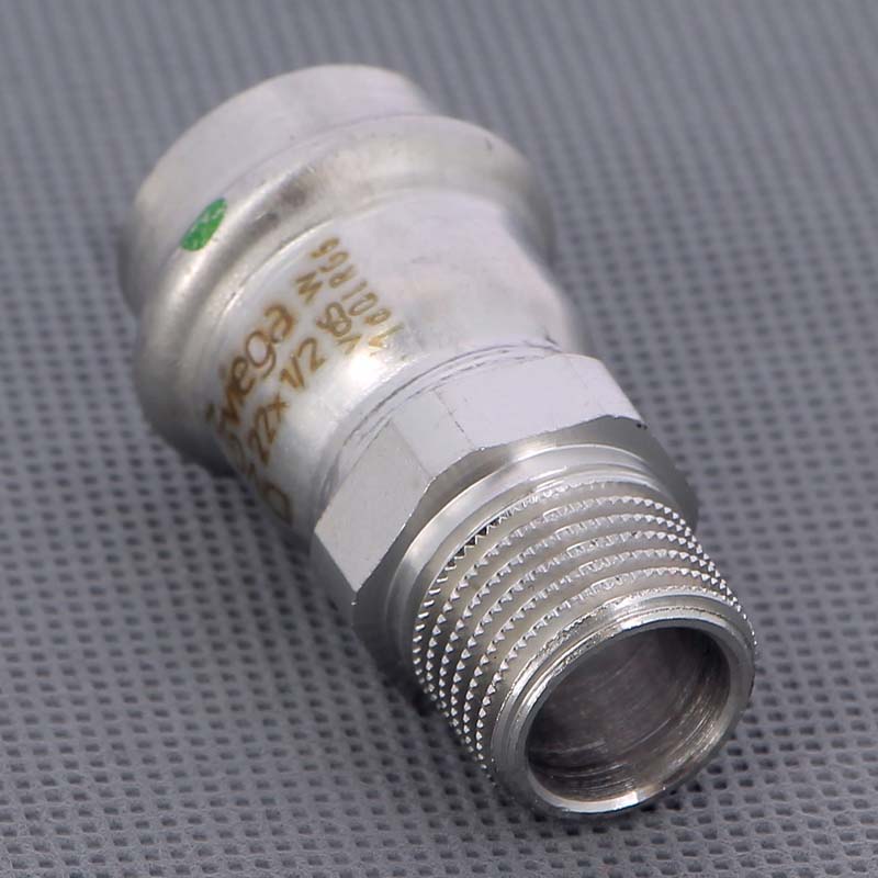 Муфта переходная пресс-Н Viega Sanpress Inox нержавеющая сталь 22x1/2 436483