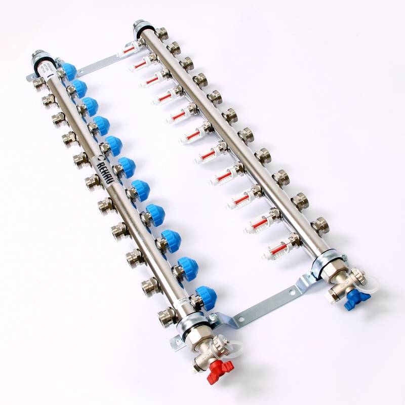 Коллекторная группа REHAU HKV-D 1 x 3/4 EK 11 выходов 208111