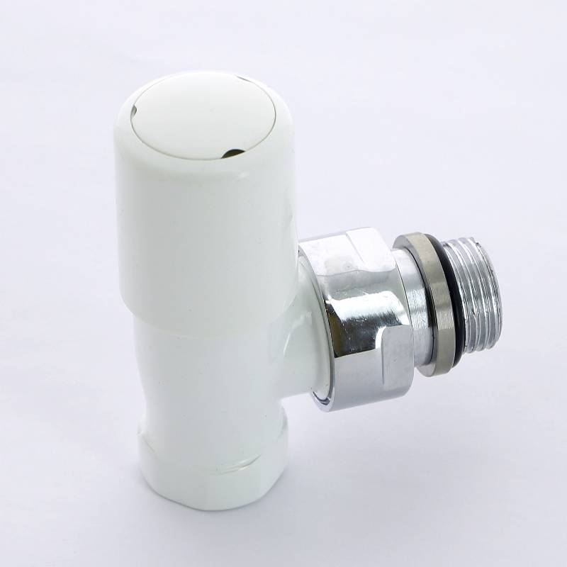 Вентиль ручной Carlo Poletti New-Smart угловой 1/2 белый V77310E