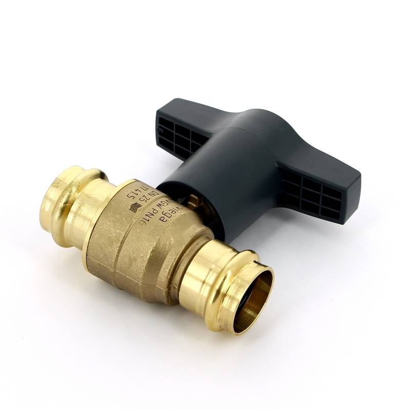 Кран шаровой Viega Easytop пресс 28 мм бронза SC-Contur 746407