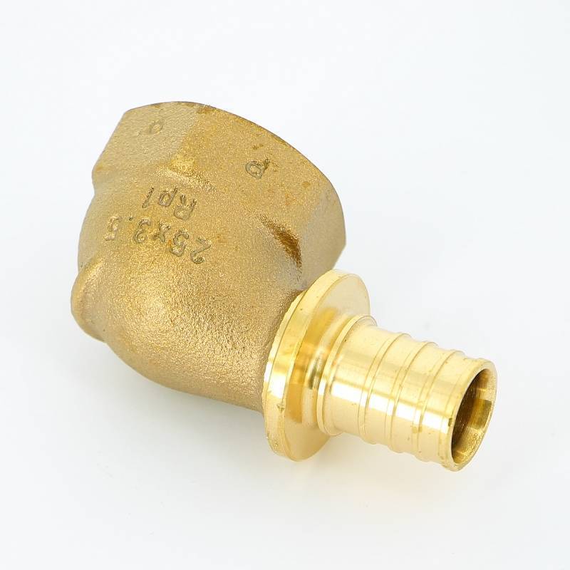 Угольник-переходник REHAU RAUTITAN RX 25х1 ВР бронза 456357