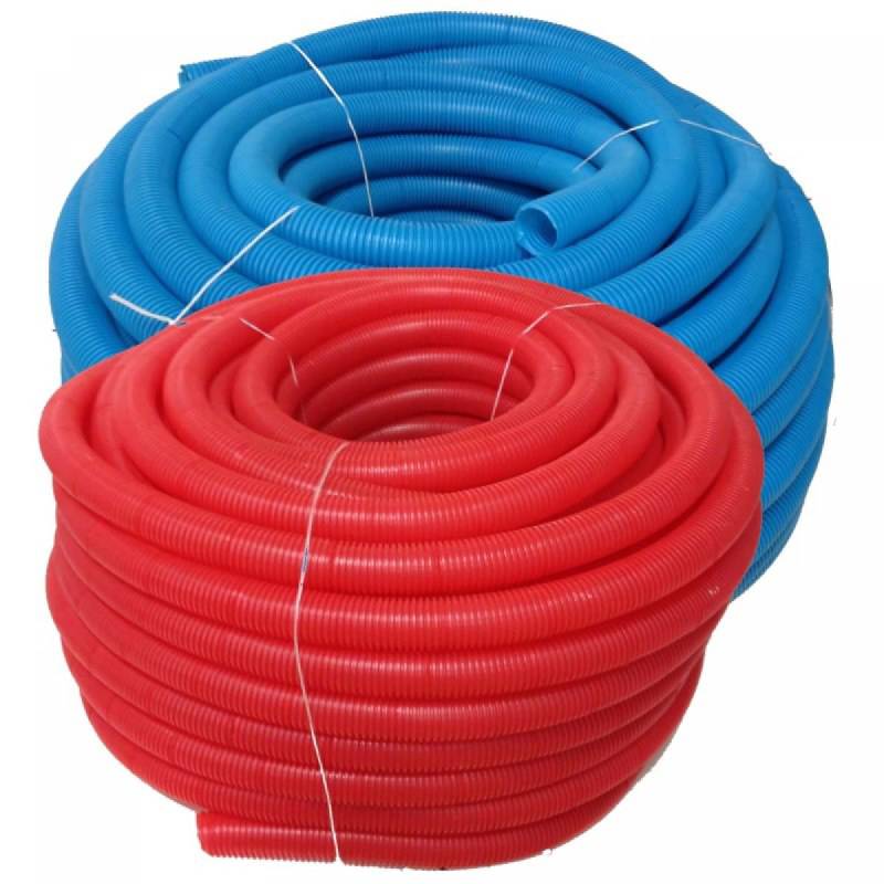 Труба гофрированная защитная Uni-Fitt 35 мм красная 50 м 583R3505