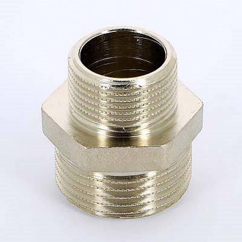 Ниппель редукционный Uni-Fitt 1 1/2x1 никелированный 600N6400