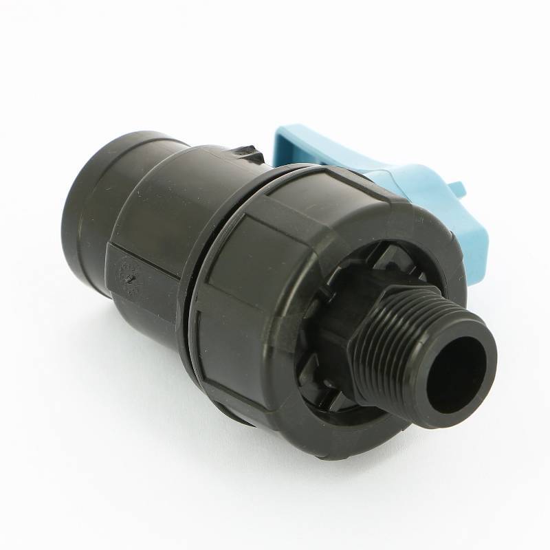 Кран шаровый обжимной Unidelta 1072 25 x 3/4 Н для труб ПНД 1072025003001