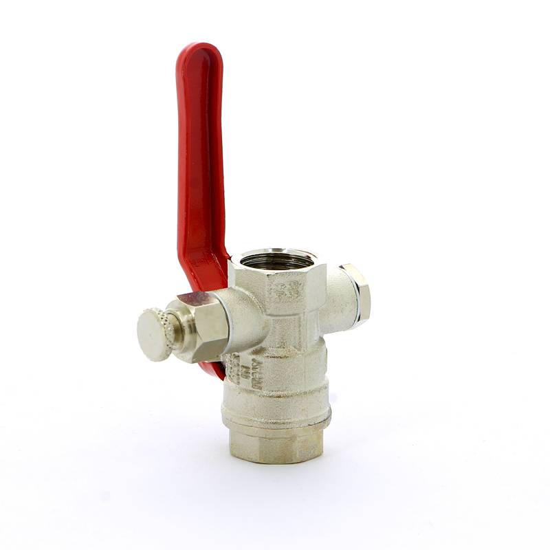 Кран шаровой Itap Ideal ВВ с заглушкой и дренажным вентилем рычаг 1/2 1150012