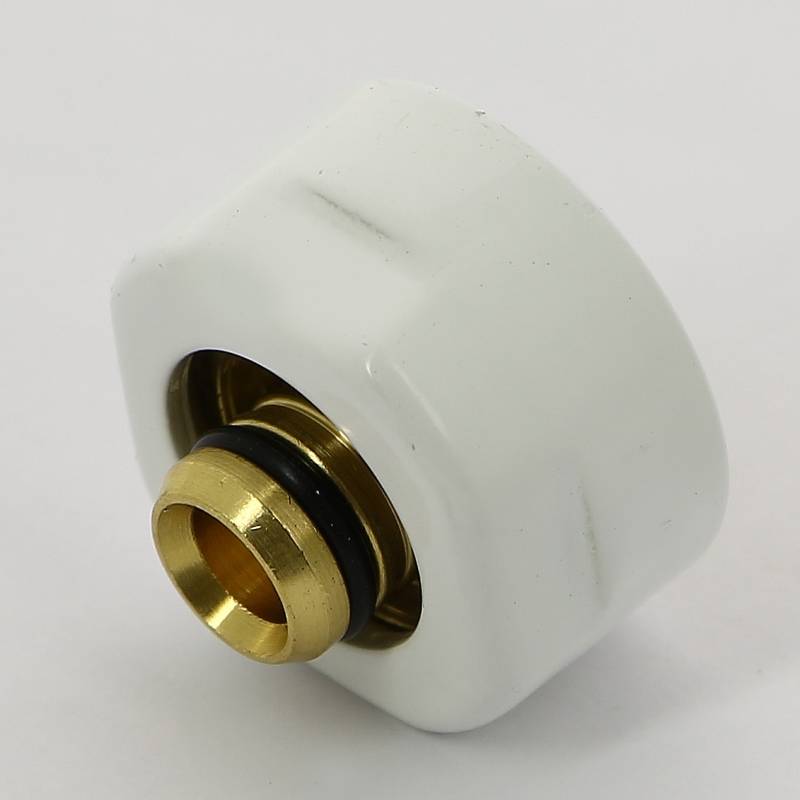 Соединитель для металлопластиковой трубы Carlo Poletti 16х2.25 мм белый A58503E