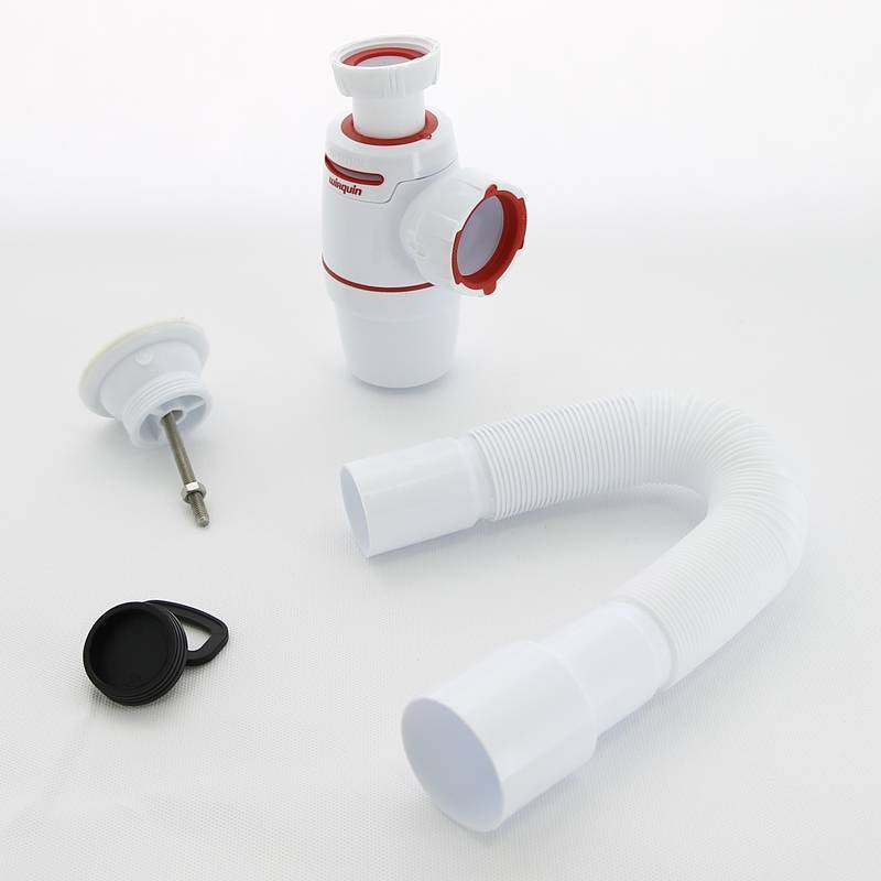 Сифон для раковины Wirquin NEO AIR 1 1/4 x 40 мм с выпуском и гофрой 30987079