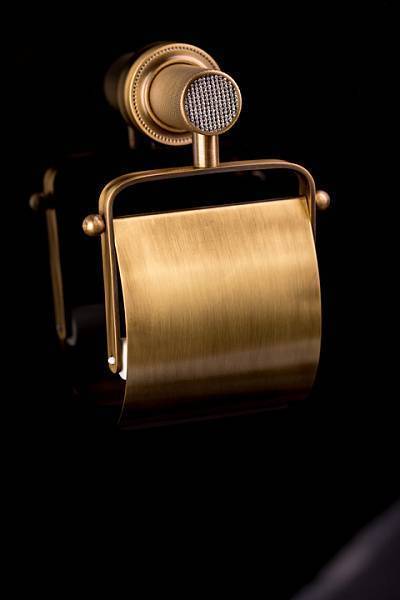 Держатель для туалетной бумаги подвесной Boheme Royal Cristal бронза 10921-BR