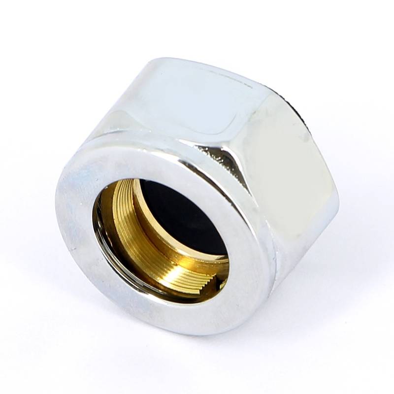 Соединитель обжимной Carlo Poletti 16 x M24x19 ВР хромированный для медных труб A33110B