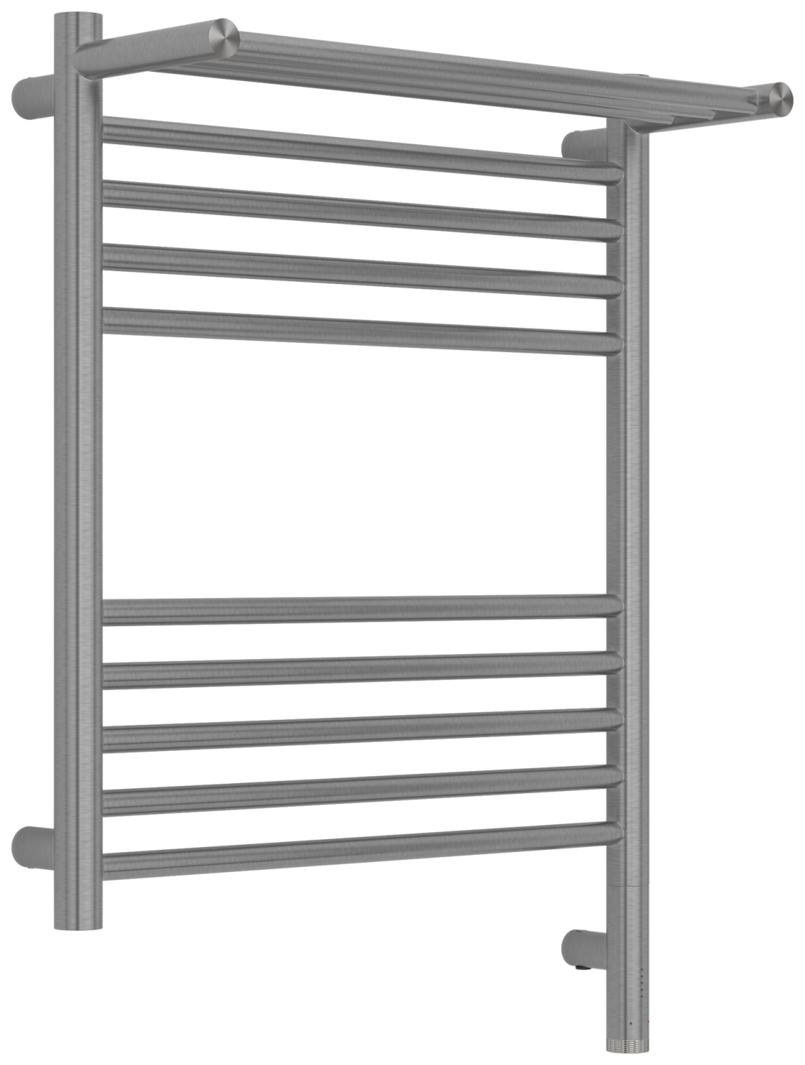 Полотенцесушитель электрический Сунержа Богема 3.1 с 1 полкой 500x600 мм правый сатин браш 071-6007-6050