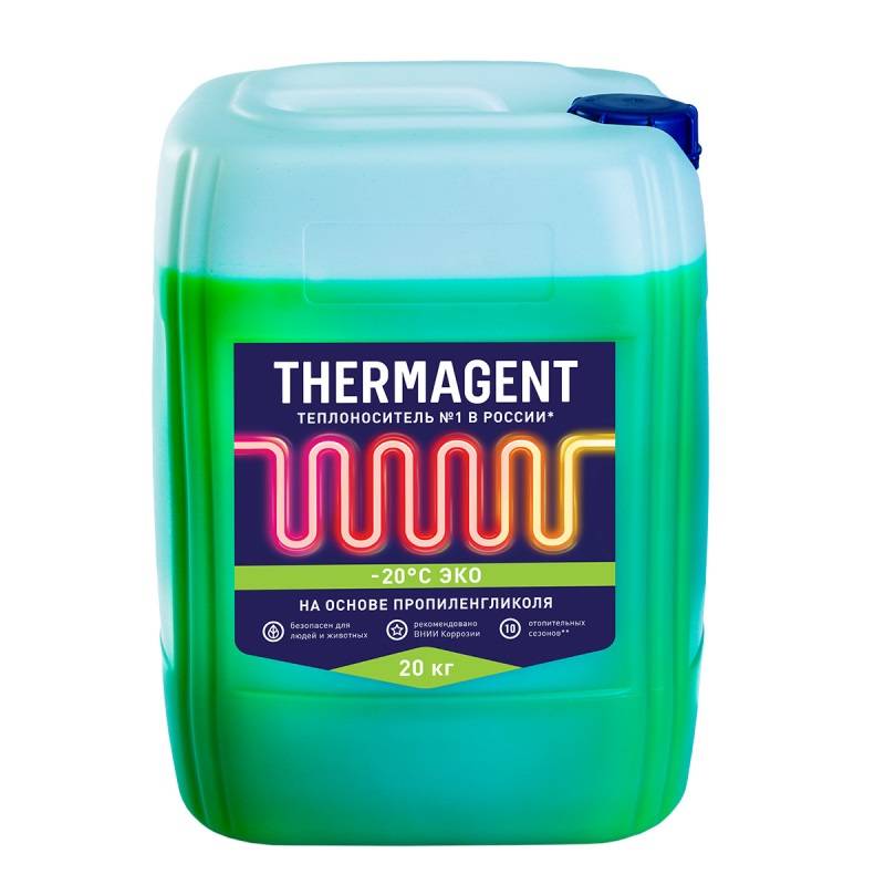 Теплоноситель THERMAGENT ЭКО -20 на основе пропиленгликоля 20 кг 145646