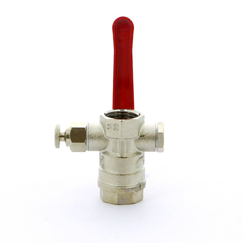 Кран шаровой Itap Ideal ВВ с заглушкой и дренажным вентилем рычаг 1/2 1150012