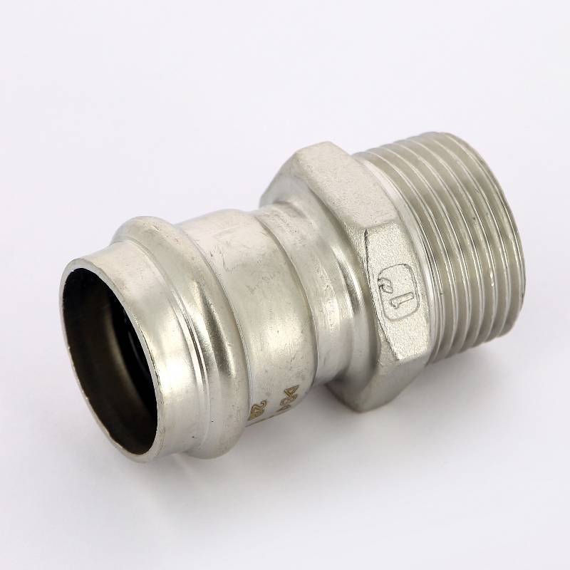 Муфта с наружной резьбой пресс IBP >B< Press Inox 28x3/4 нержавеющая сталь PS4243G0280600