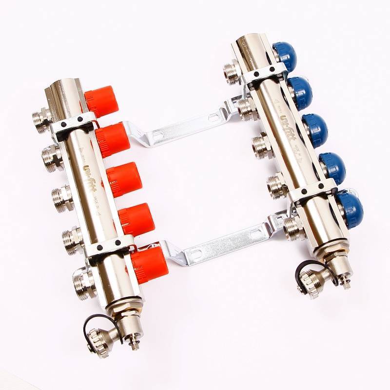 Коллекторная группа с балансировочными и термостатическими вентилями UNI-FITT 1x3/4 EK 5 выходов 441E4305