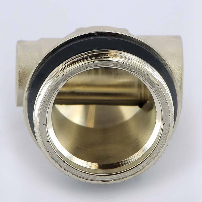 Концевик для коллектора Tiemme никелированный 1/2x3/4x3/8 ВНВ 1950024