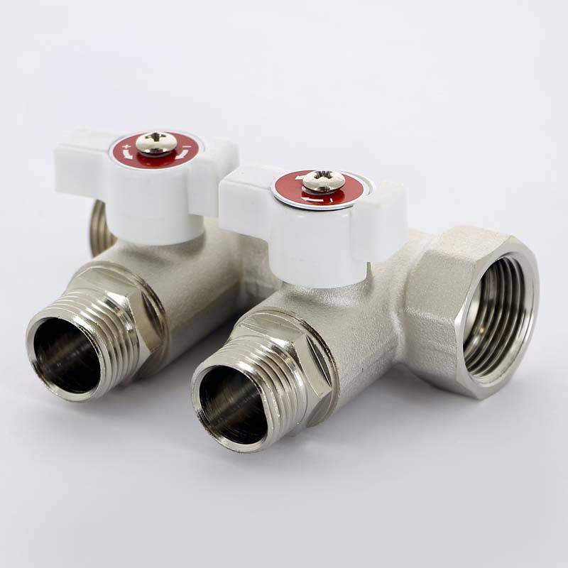 Коллектор с шаровыми кранами Uni-Fitt 3/4х1/2 2 выхода 40 мм 420N3220