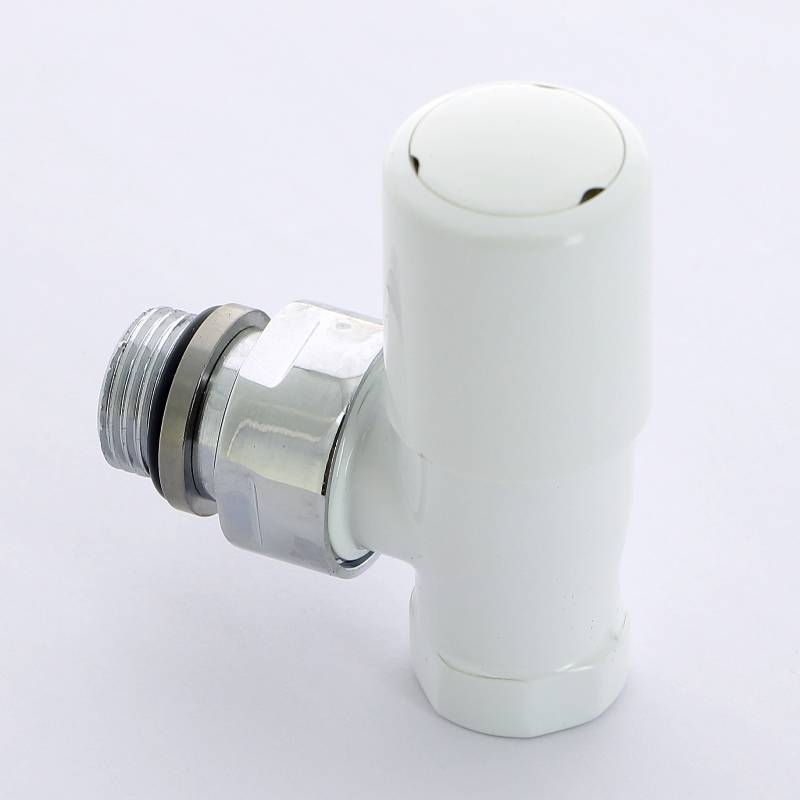 Вентиль ручной Carlo Poletti New-Smart угловой 1/2 белый V77310E