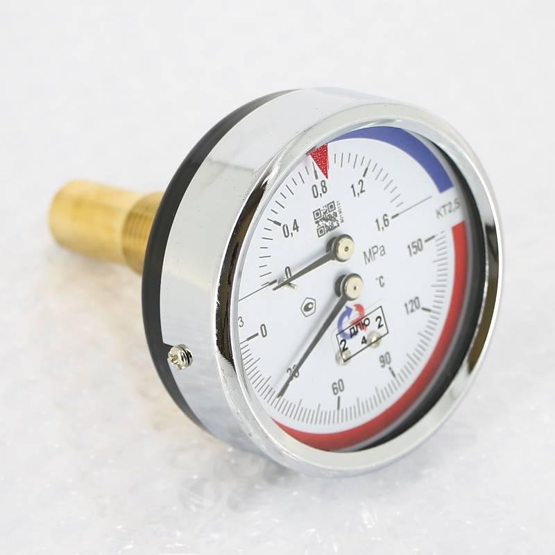 Термоманометр аксиальный Росма ТМТБ-31Т.1 80 мм 16 бар 150 °C G1/2 00000002296