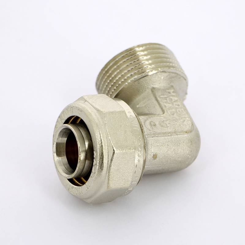 Угол обжимной никелированный Tiemme 25х1 наружная резьба 1600119