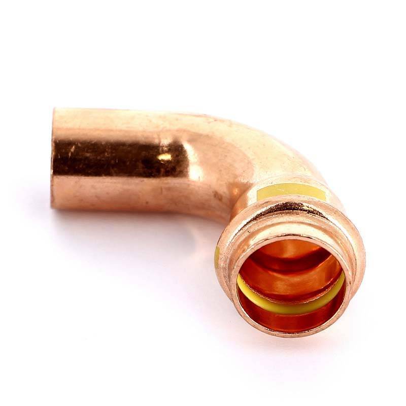 Отвод пресс медный Viega Profipress G 22 мм 90° однораструбный 345556