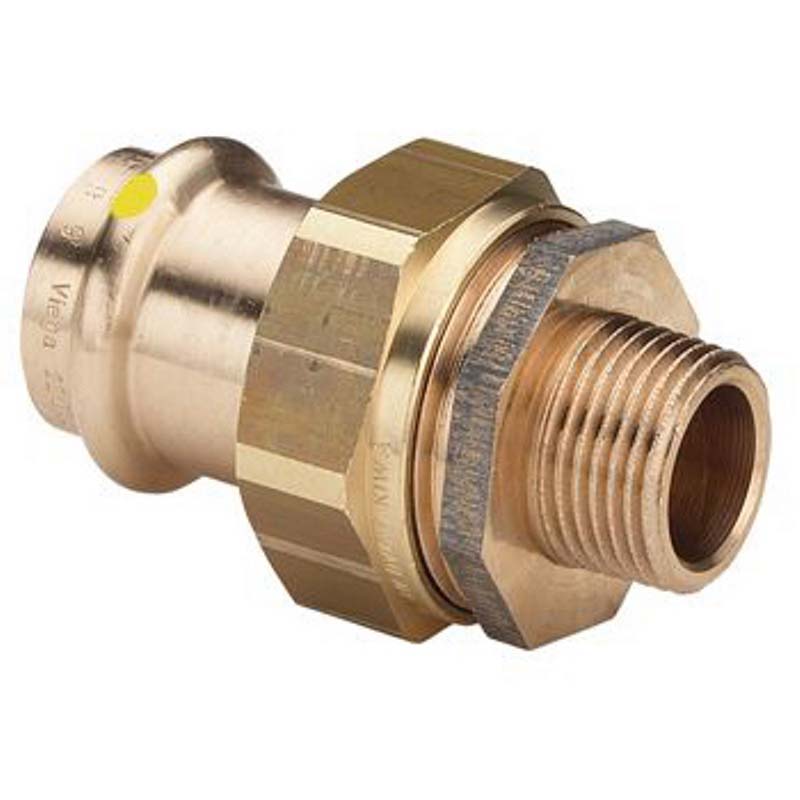 Муфта разъёмная пресс-Н бронза Viega Profipress G плоская прокладка 15x1/2 379391