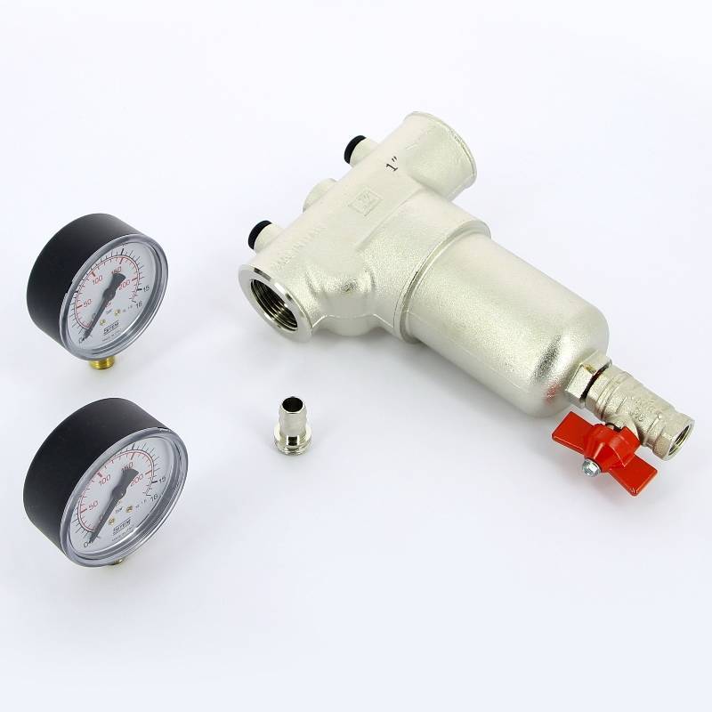 Фильтр промывной Itap 189 с двумя манометрами 1 189 1