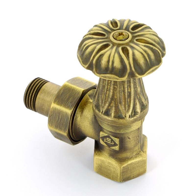 Вентиль радиаторный ручной Carlo Poletti Artistic 1/2 НВ угловой бронза V67310MA