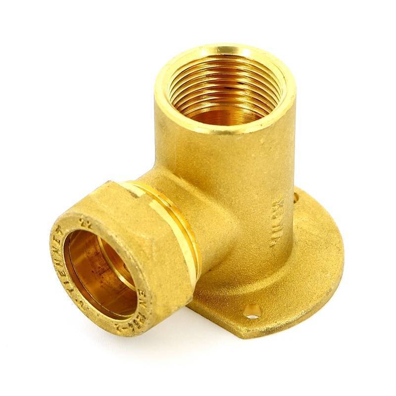 Водорозетка обжимная Tiemme 22x3/4 ВР латунь 1100084