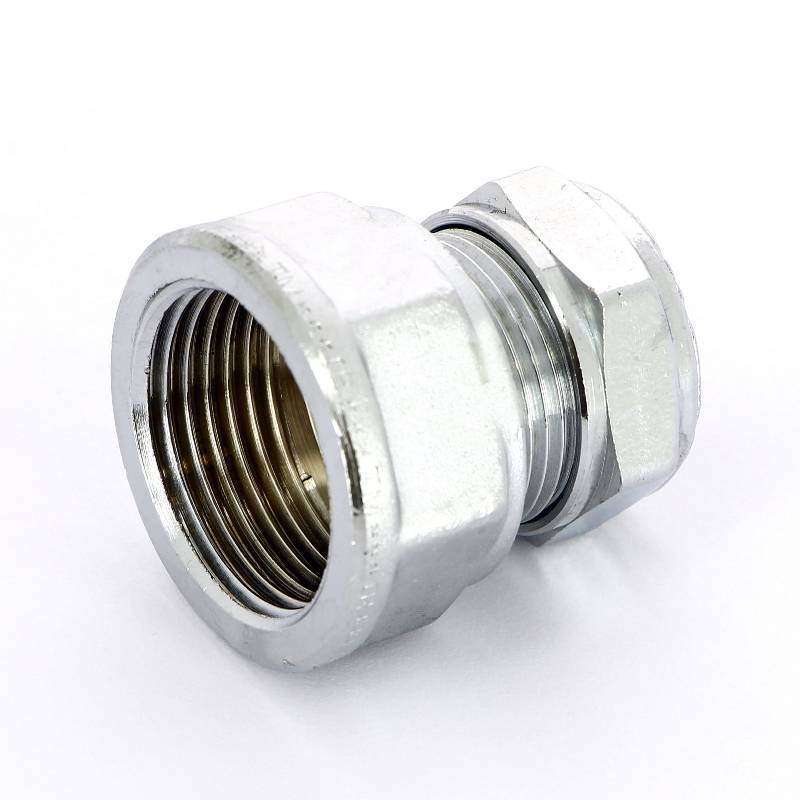 Муфта обжимная хромированная Tiemme 22x1 ВР 1130217