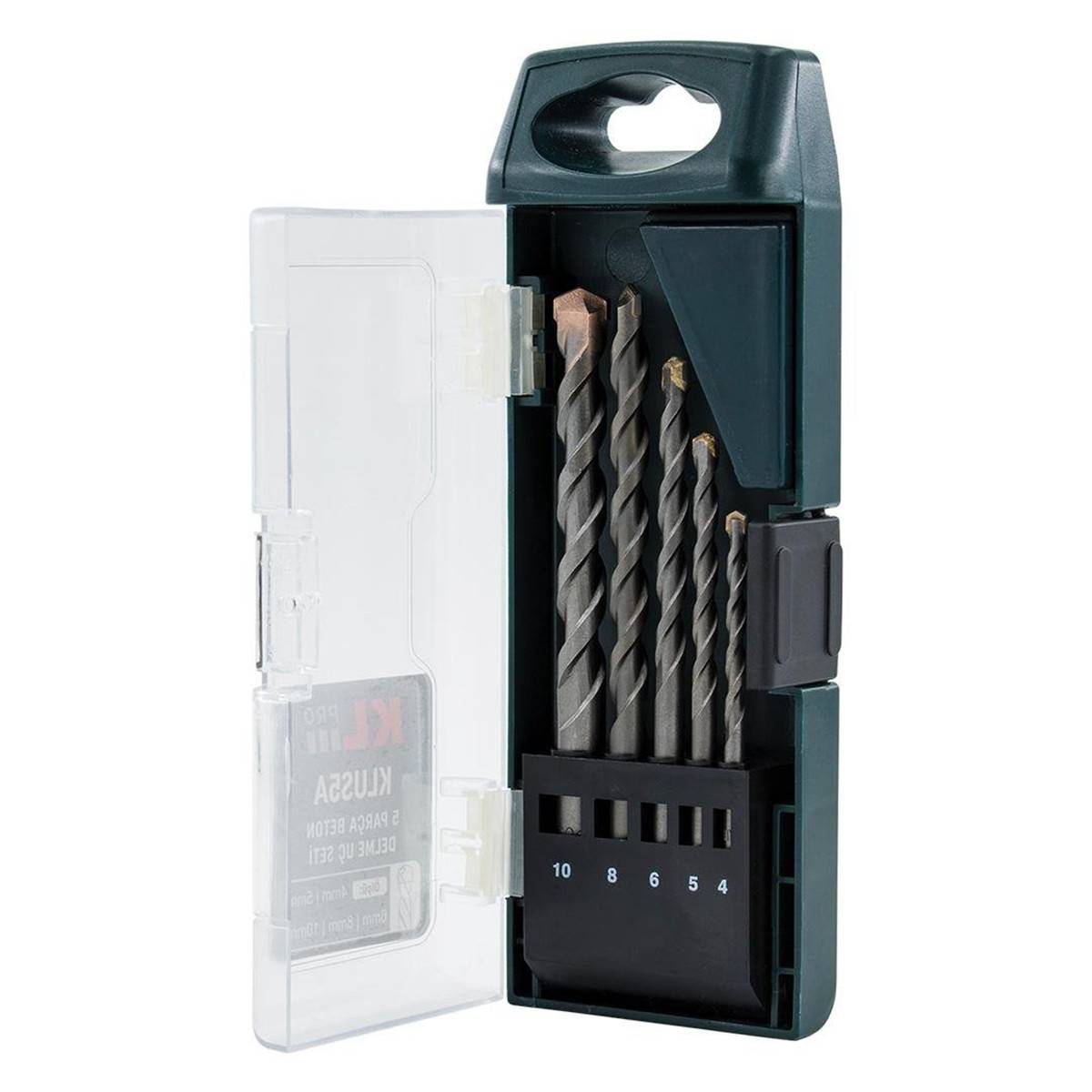 Набор сверл по бетону KLPRO KLUS5A 4-10 мм 5 предметов KLUS5A