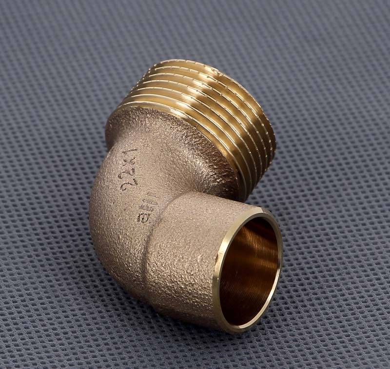 Угол 90° бронзовый Viega пайка-НР 22х1 144067