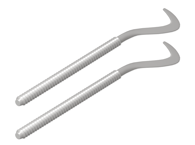 Комплект плоских кронштейнов для радиаторов Royal Thermo 7,2х170 мм серебристый НС-1095830