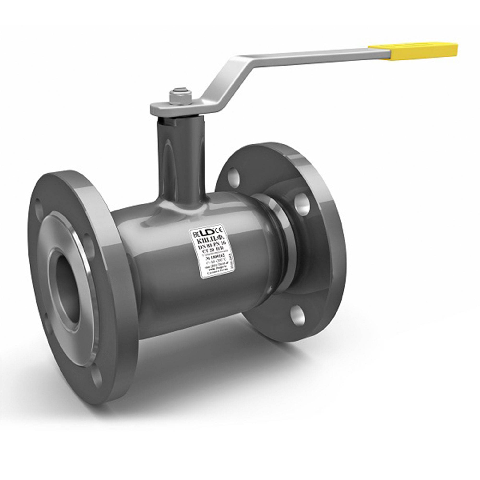 Кран шаровой фланцевый LD Ду 200 Ру 25 неполнопроходной КШ.Ц.Ф.200.025.Н/П.02