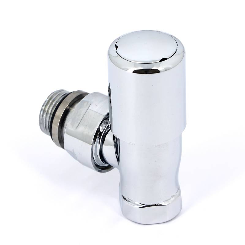 Вентиль радиаторный ручной Carlo Poletti Compact 1/2 НВ угловой хром V150310B