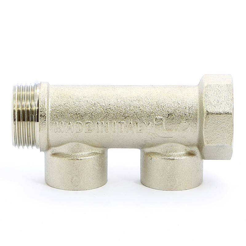 Коллектор никелированный Itap 3/4 НВ 2 выхода 1/2 В 38 мм 450 3/4-2