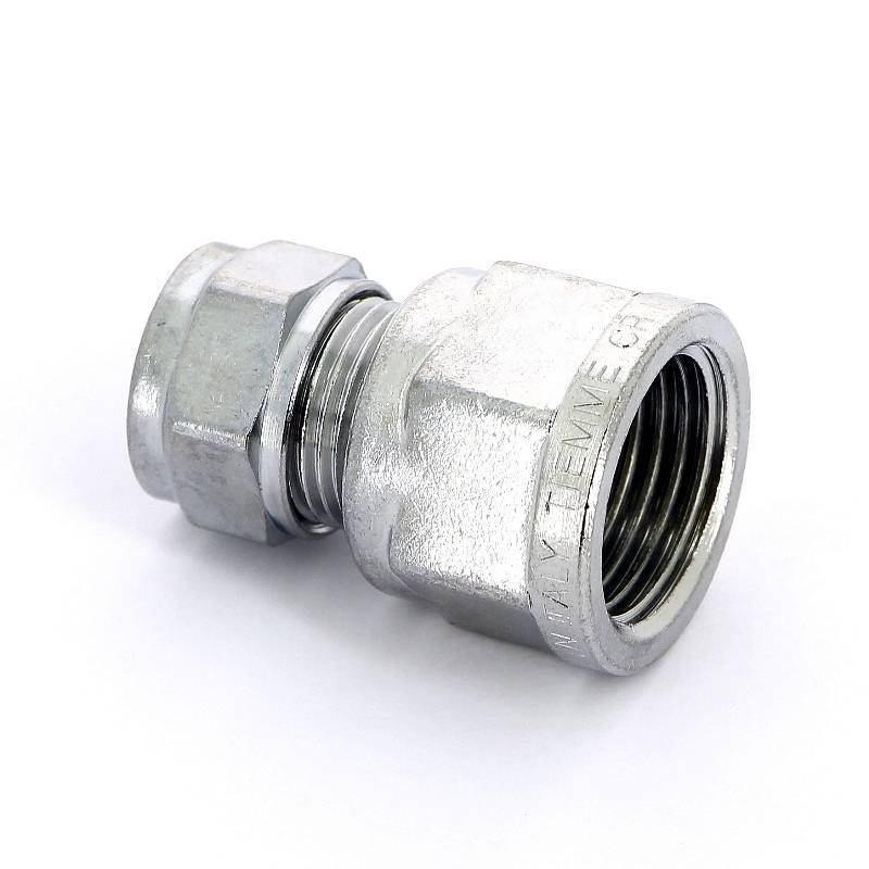 Муфта обжимная хромированная Tiemme 12x1/2 ВР 1130059