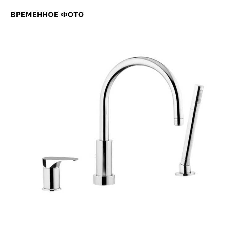 Смеситель на борт ванны Remer Class Line на 3 отверстия с душем хром L07