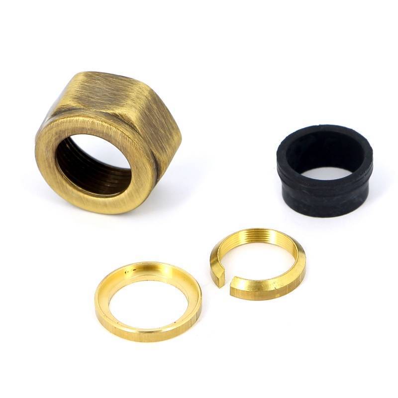 Соединитель обжимной Carlo Poletti 16 x M24x19 ВР для медных труб бронза A33110MA