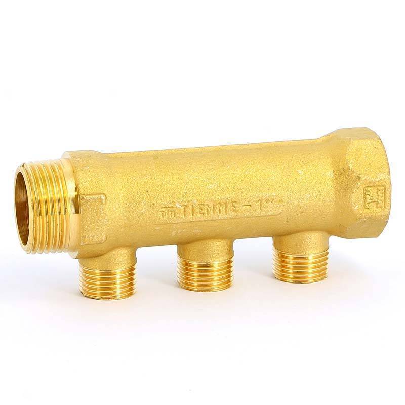 Коллектор проходной Tiemme 3 выхода 1 x 1/2 HP-HP 36 мм 1910007